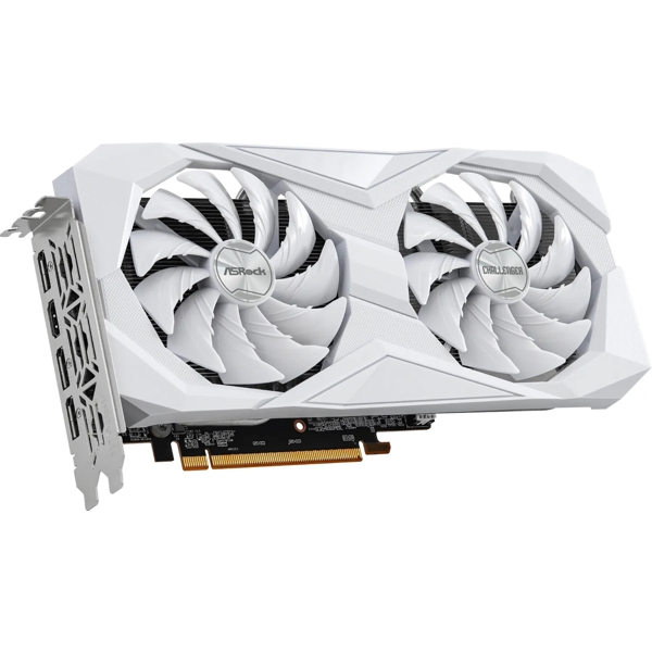 Graphic Card ASRock 90-GA4UZZ-00UANF Challenger, RX 6600, 8GB, 128-bit, DP, HDMI, White