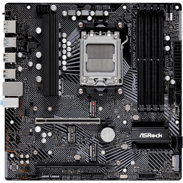 დედა დაფა ASRock 90-MXBMV0-A0UAYZ B650M PG, AM5, DDR5, 192GB