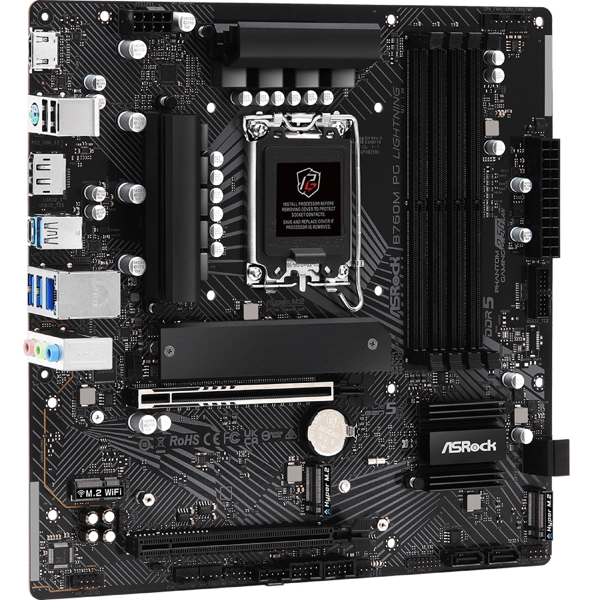 დედა დაფა ASRock 90-MXBM20-A0UAYZ B760M PG LIGHTNING, LGA 1700, DDR5, 192GB