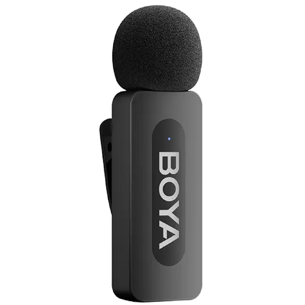 Wireless Microphone Boya BY-V3, USB-C, Lightning, 3.5mm, Black