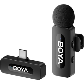 Wireless Microphone Boya BY-V10,  USB-C, Black