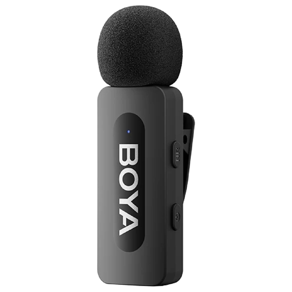 Wireless Microphone Boya BY-V10,  USB-C, Black