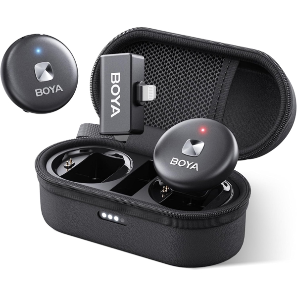 Wireless Microphone Boya OMIC-D-B, Lightning, Black