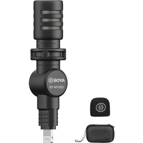 Wireless Microphone Boya BY-M100D, Lightning, Black