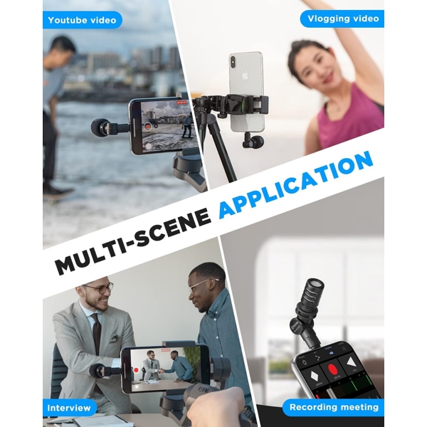 Wireless Microphone Boya BY-M100D, Lightning, Black