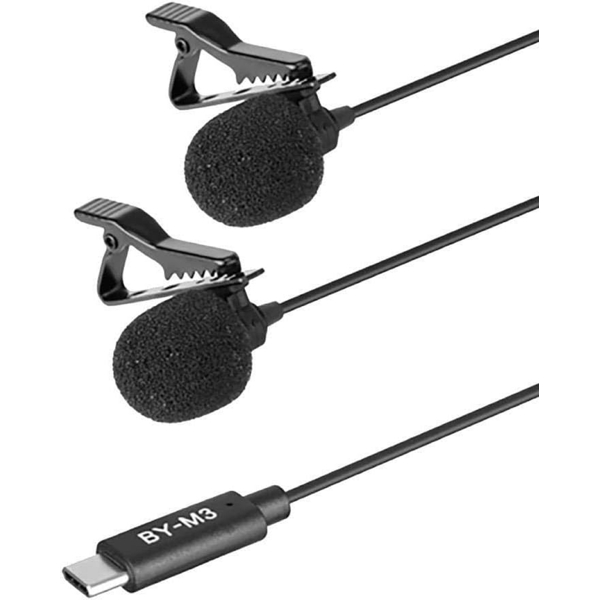 Wired Microphone Boya BY-M3D, USB-C, Black