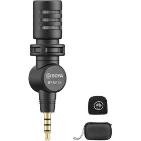 Wired Microphone Boya BY-M110, 3.5mm, Black