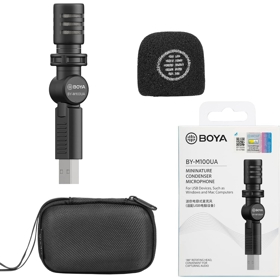 Wired Microphone Boya BY-M100UA, USB, Black