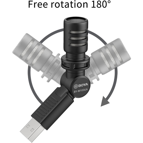 Wired Microphone Boya BY-M100UA, USB, Black