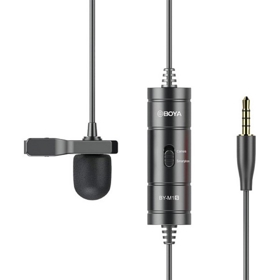 Wired Microphone Boya BY-M1S, 3.5mm, Black