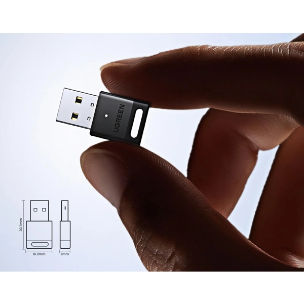 Bluetooth ადაპტერი UGREEN CM748 (45134), USB Bluetooth 5.4 Adapter, Black