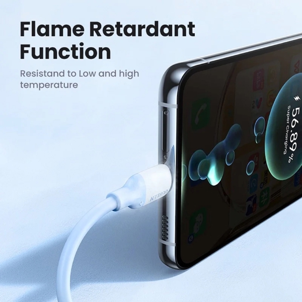 USB კაბელი UGREEN US563 (45180), 60W, Type-C to Type-C Cable, 1m, Purple