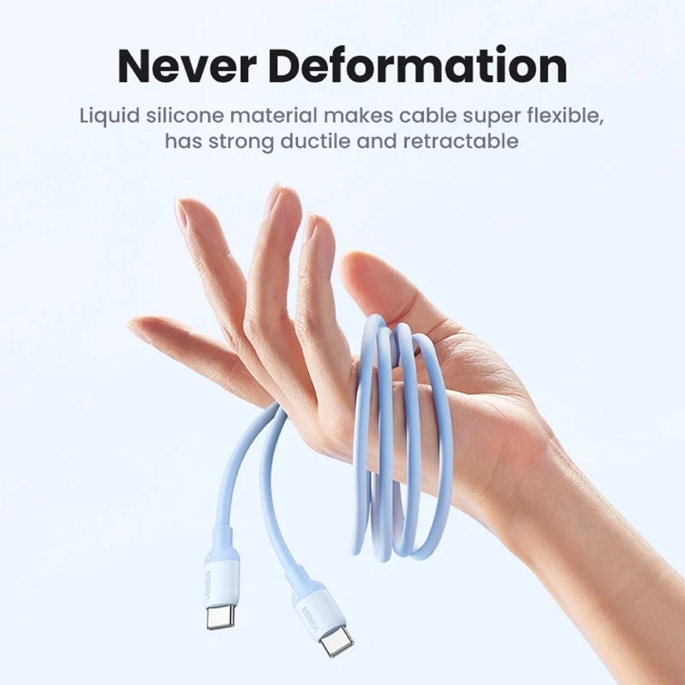 UGREEN US563 (45180), 60W, Type-C to Type-C, 1m, Purple