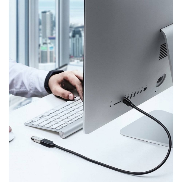 Extension Male Cable UGREEN US129 (10373), USB 3.0 Male to USB Female, 2m, Black