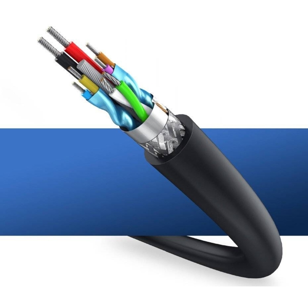 Extension Male Cable UGREEN US129 (10373), USB 3.0 Male to USB Female, 2m, Black