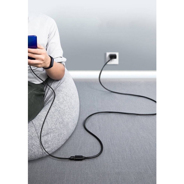 Extension Male Cable UGREEN US129 (10373), USB 3.0 Male to USB Female, 2m, Black
