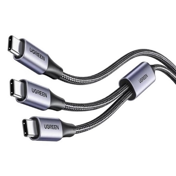 USB კაბელი UGREEN US561 (35087), 100W, Type-C to Type-C Cable, 1.5m, Grey