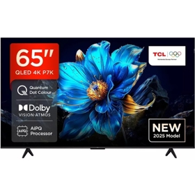 ტელევიზორი TCL 65P7K, 65", QLED, 4K UHD, USB, HDMI, LAN, BT, WIFI, Black