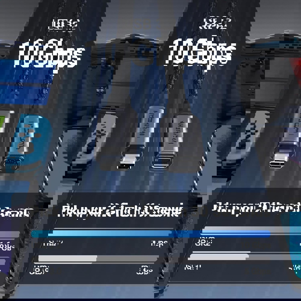 Type-C Extension Cable UGREEN US372 (45191), 100W, 1m, Black