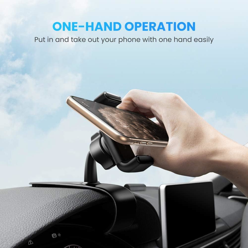 Dashboard Snap Clip Phone Holder UGREEN LP189 (60796), Black