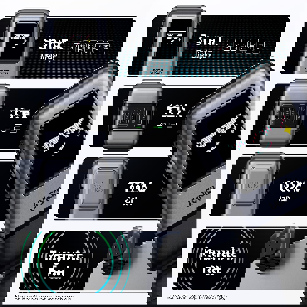 მობილურის დამტენი UGREEN X688 (45515B) Nexode Uno RobotGaN, 100W, USB, Type-C, Grey