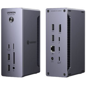 USB-C Hub 13-in-1 Docking Station UGREEN U710 (25054EU) Revodok Max 213, Type-C, USB-A, DP, SD/TF, 3.5mm, Ethernet, Grey