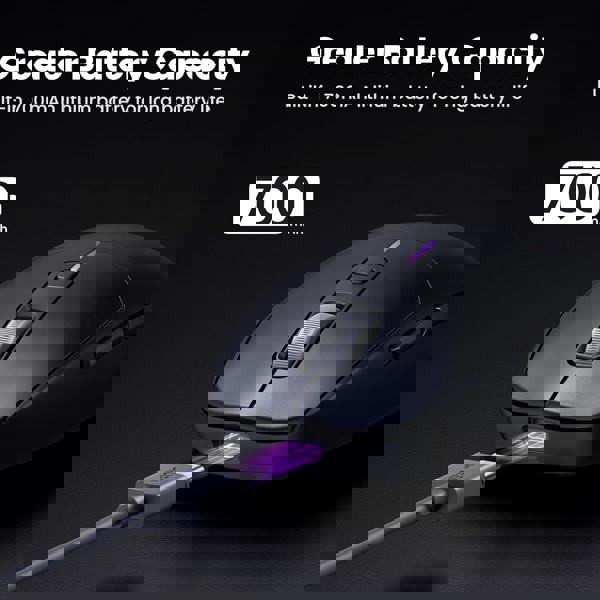 Mouse UGREEN MU103 (90539), Wireless, 2.4GHz, Bluetooth, USB, Black