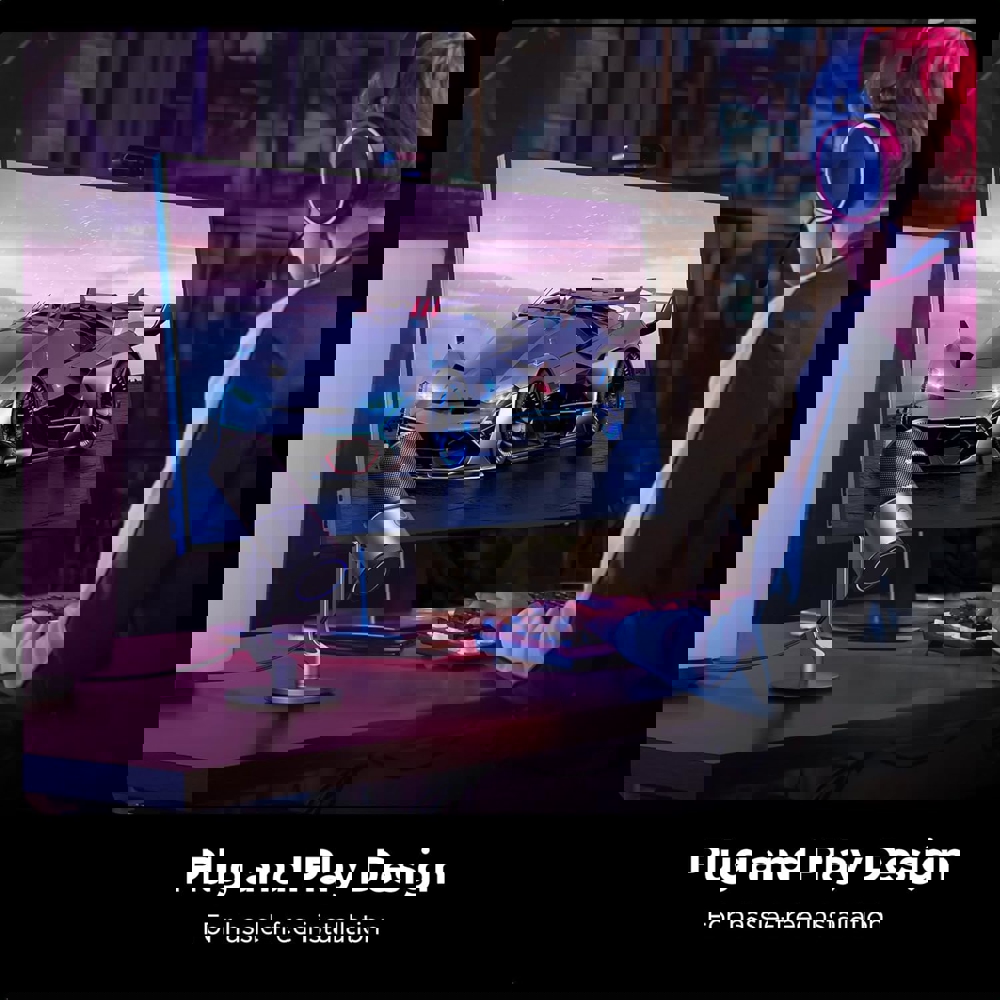 მიკროფონი UGREEN CM769 (35629), Microphone for PC, RGB, USB, 3.5mm, Black