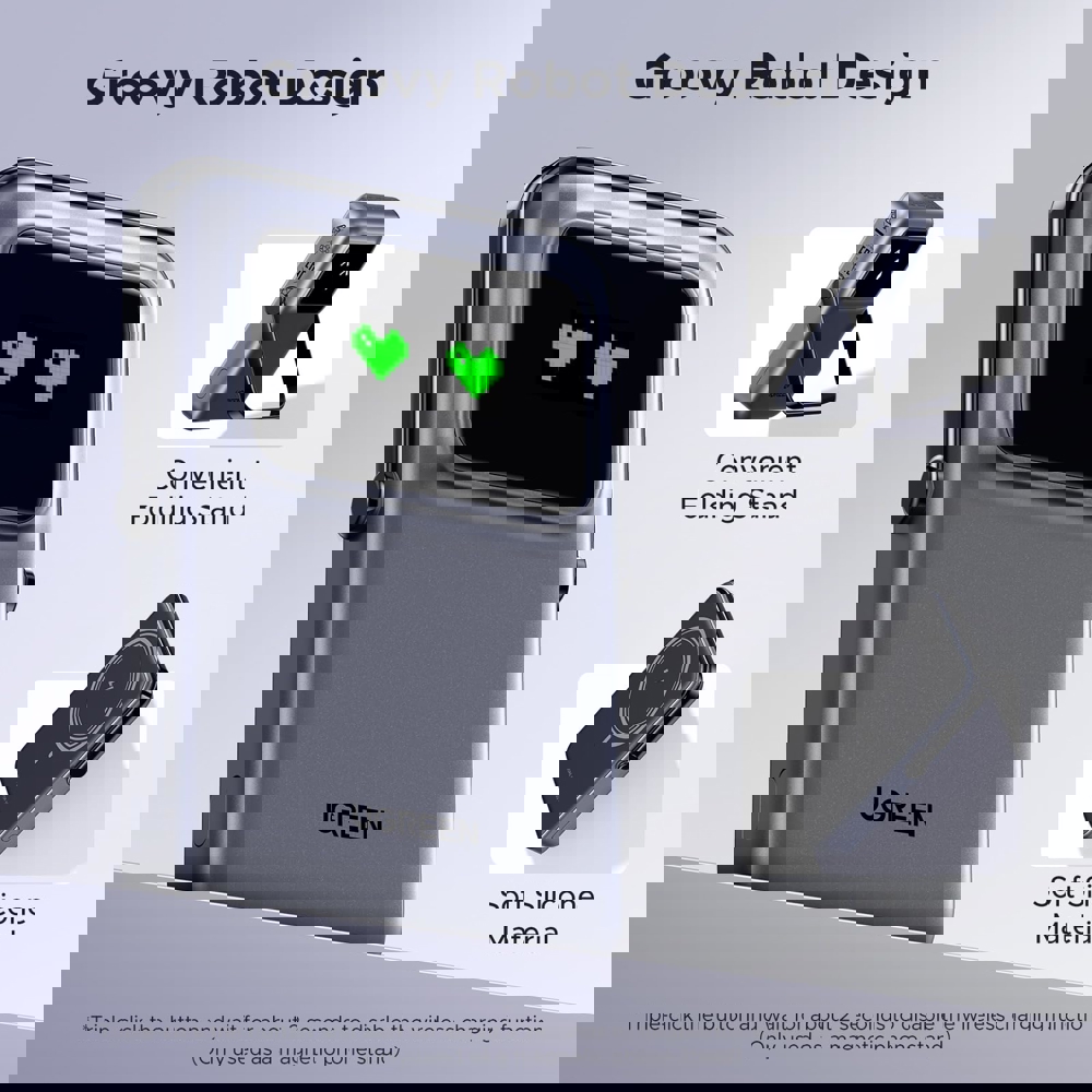 პორტატული დამტენი UGREEN PB572 (45327) Uno, 10000mAh 7.5W, Magnetic Wireless Power Bank, Grey