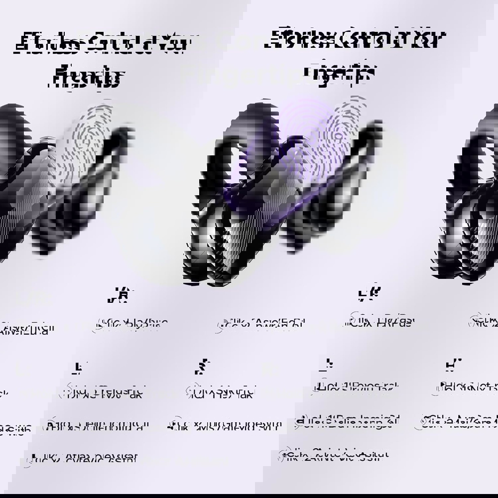 Earbuds UGREEN WS209 (45785) HiTune S3, Wireless, Bluetooth, IPX5, Black