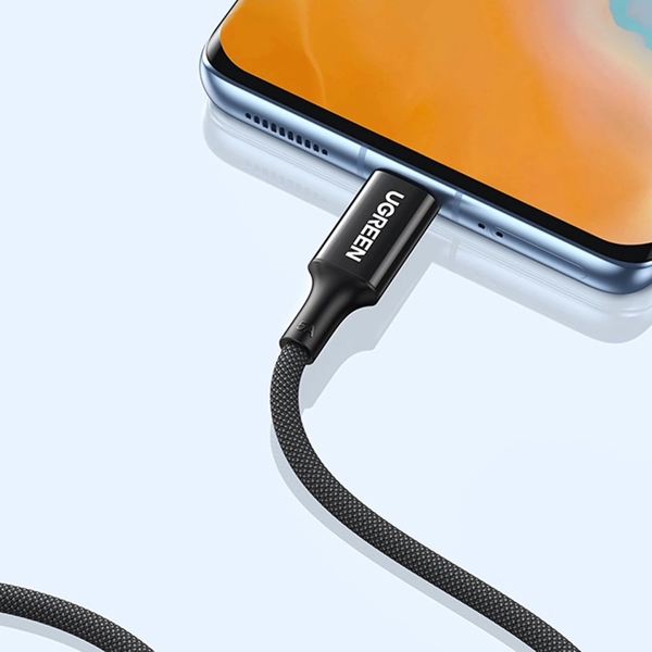 USB კაბელი UGREEN US557 (15275), 100W, Type-C to Type-C, 1m, Black