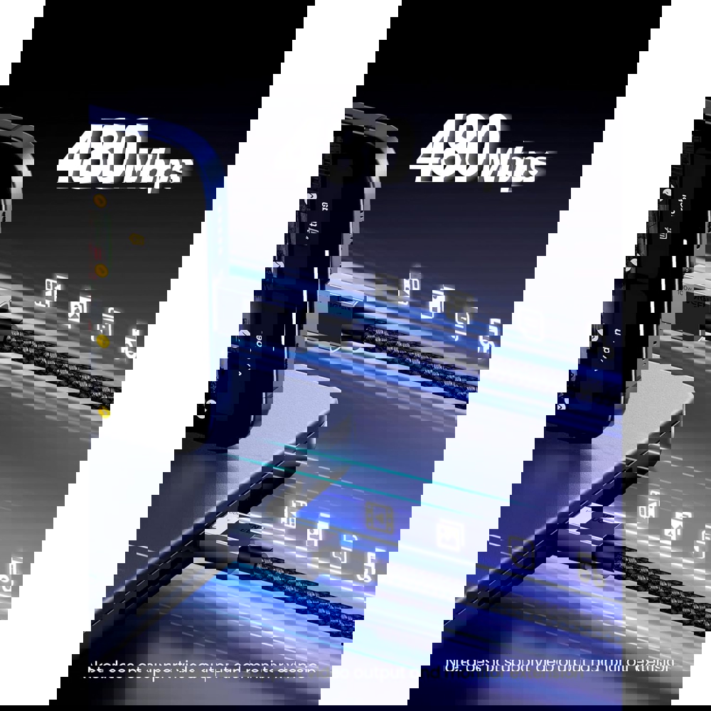 Type-C to Type-C PD Fast Charging Cable UGREEN L512 (45065), 100W, 3m, Space Gray	