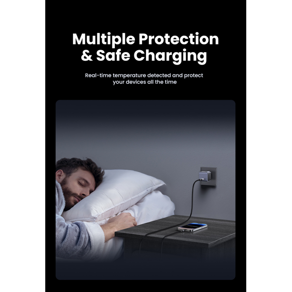 GaNInfinity Fast Charger UGREEN X503 (35041) Nexode Air, 30W, Type-C, Grey