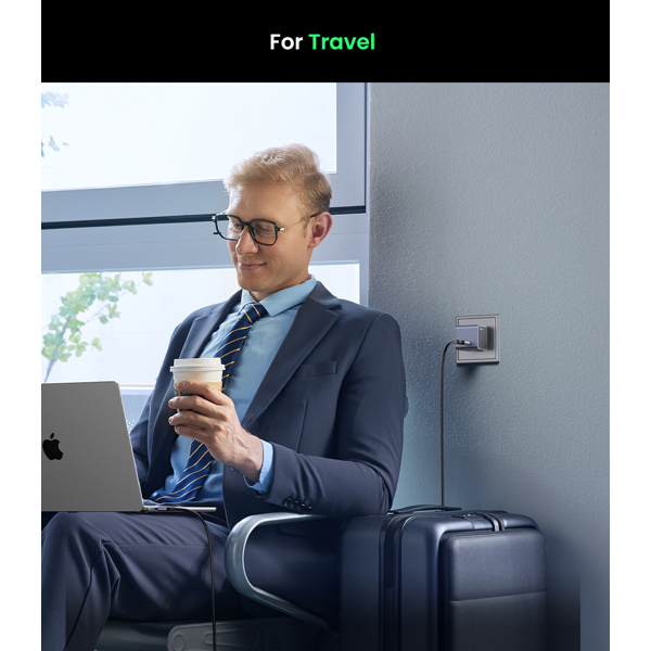 GaNInfinity Fast Charger UGREEN X503 (35041) Nexode Air, 30W, Type-C, Grey