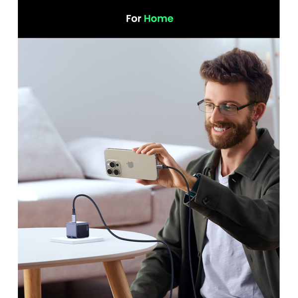 GaNInfinity Fast Charger UGREEN X503 (35041) Nexode Air, 30W, Type-C, Grey