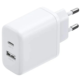 2-Port Fast Charger UGREEN X227 (45310), 20W, Type-C, USB, White