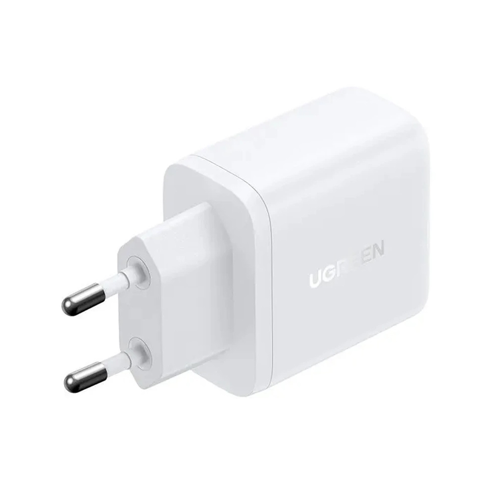 2-Port Fast Charger UGREEN X227 (45310), 20W, Type-C, USB, White