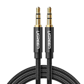 3.5mm Male To 3.5mm Male Cable UGREEN AV112 (50363), 2m, Black