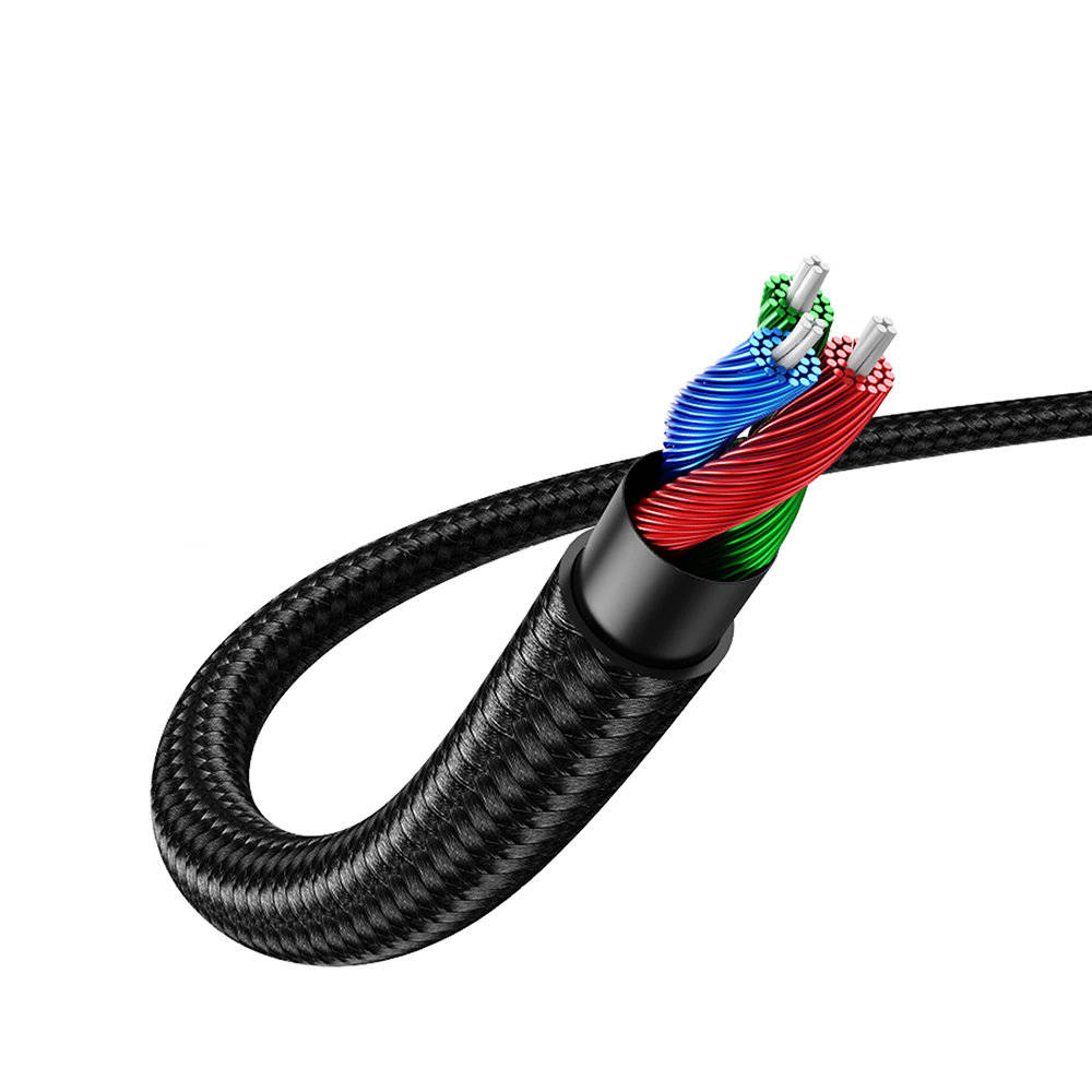 აუდიო კაბელი UGREEN AV112 (50363), 3.5mm Male To 3.5mm Male Cable, 2m, Black