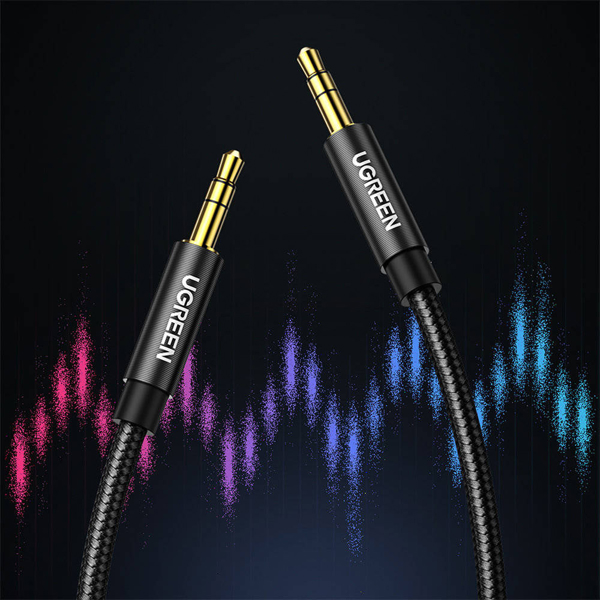 3.5mm Male To 3.5mm Male Cable UGREEN AV112 (50363), 2m, Black