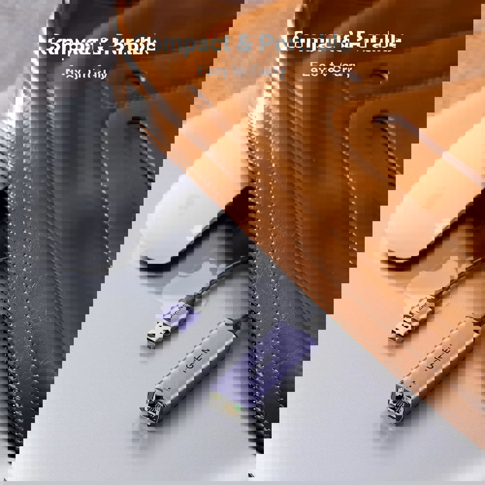 USB 3.0 to RJ45 Ethernet Adapter UGREEN CM209 (50922), Space Gray