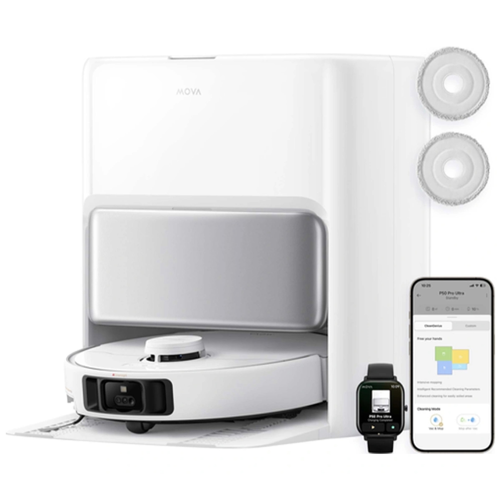 Vacuum Cleaner Mova RLP53HE P50 Pro Ultra, 19000Pa, White