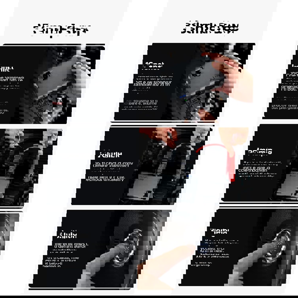 მანქანის დამქოქი+პორტატული დამტენი UGREEN ES702 (35977), 12000mAh, USB-A, Type-C, Car Jump Starter Power Bank with Digital Screen and LED Light, Grey