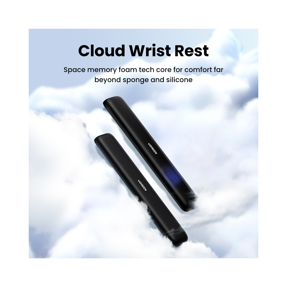კლავიატურის მაჯის საყრდენი UGREEN LP669 (25248), Ergonomic Keyboard Wrist Rest, Black