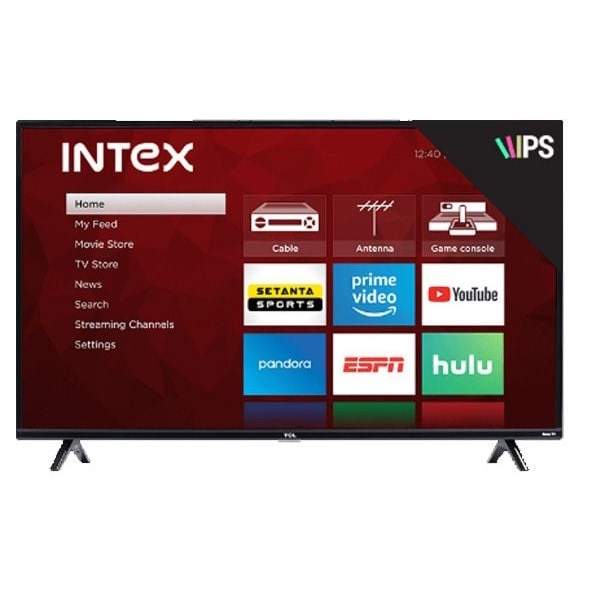 ტელევიზორი Intex 04341 A5700SF/(2024), 32", Smart TV, Android TV, HD, USB, HDMI, RJ45, BT, WIFI, Black