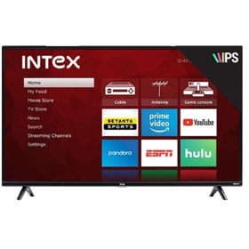 ტელევიზორი Intex 04342 A6700SF/(2024), 43", Smart TV, Android TV, FHD, USB, HDMI, RJ45, BT, WIFI, Black