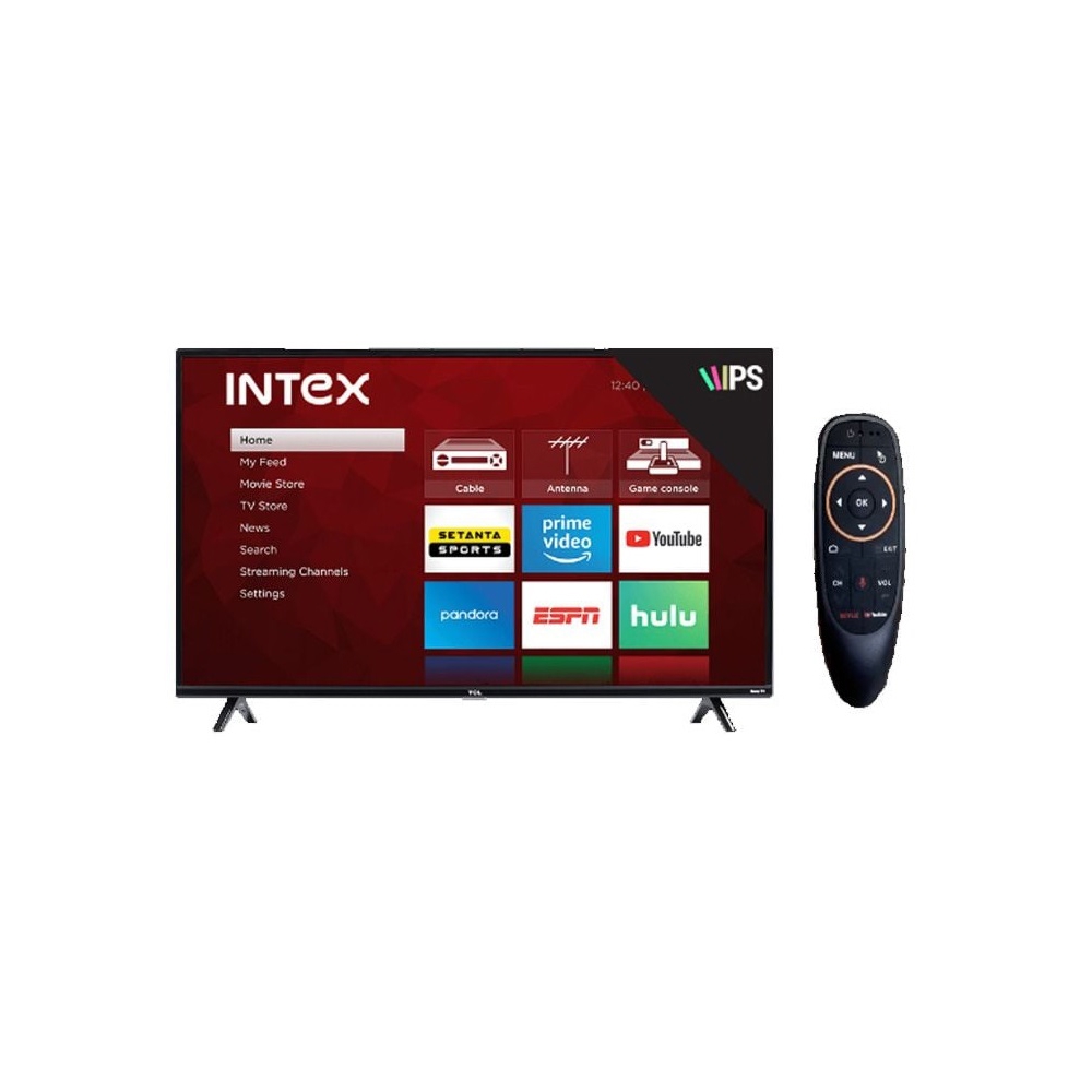 TV Intex 04342 A6700SF/(2024), 43", Smart TV, Android TV, FHD, USB, HDMI, RJ45, BT, WIFI, Black