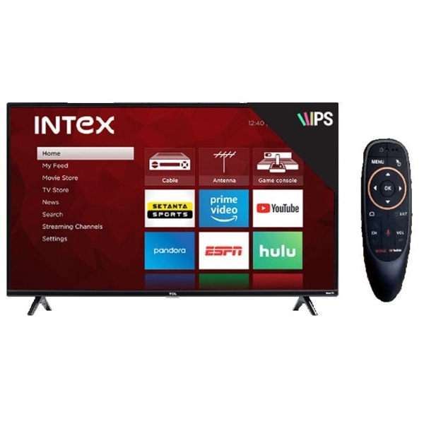 ტელევიზორი Intex 04341 A5700SF/(2024), 32", Smart TV, Android TV, HD, USB, HDMI, RJ45, BT, WIFI, Black