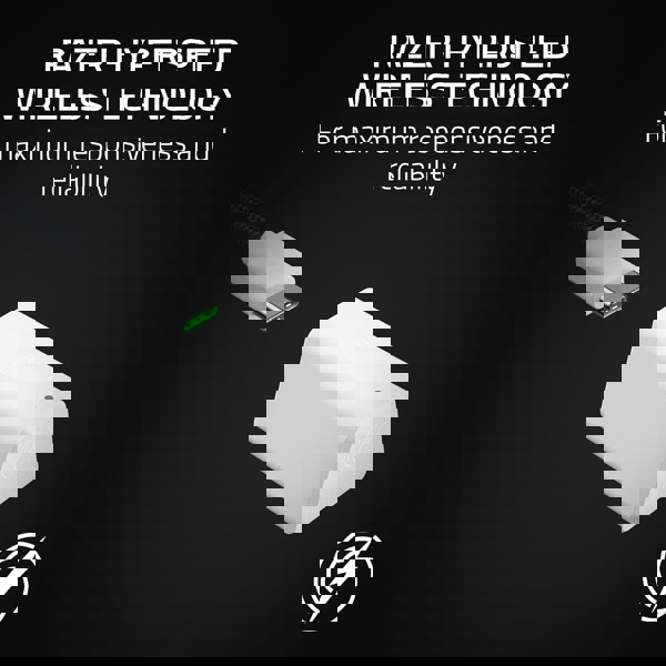 ყურსასმენი Razer RZ04-04960200-R3M1 BlackShark V2 HyperSpeed, Gaming Headset, Wireless, USB, Bluetooth, 2.4 GHz, White