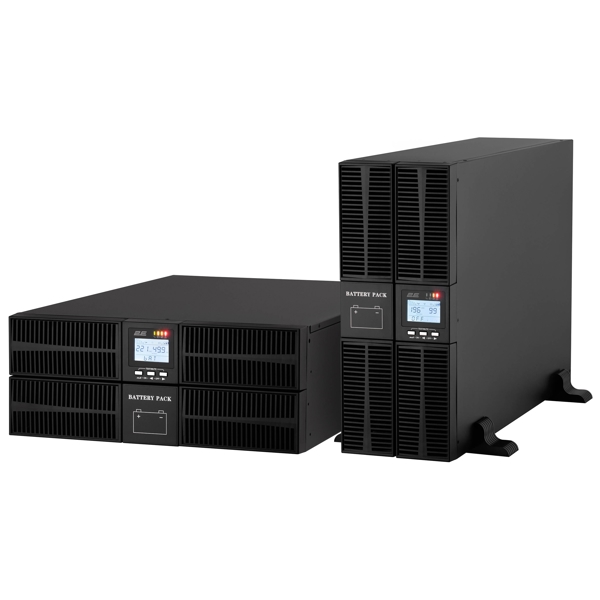 უწყვეტი კვების წყარო 2E SD6000RT, 6kVA, LCD, RT4U, USB, RS-232, Terminal in/out, UPS, Black